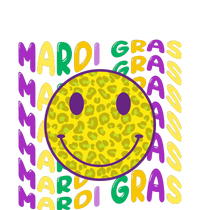 Retro Mardi Gras Leopard Smiley Face Fat Tuesday Celebration Gift Women's Fleece Hoodie