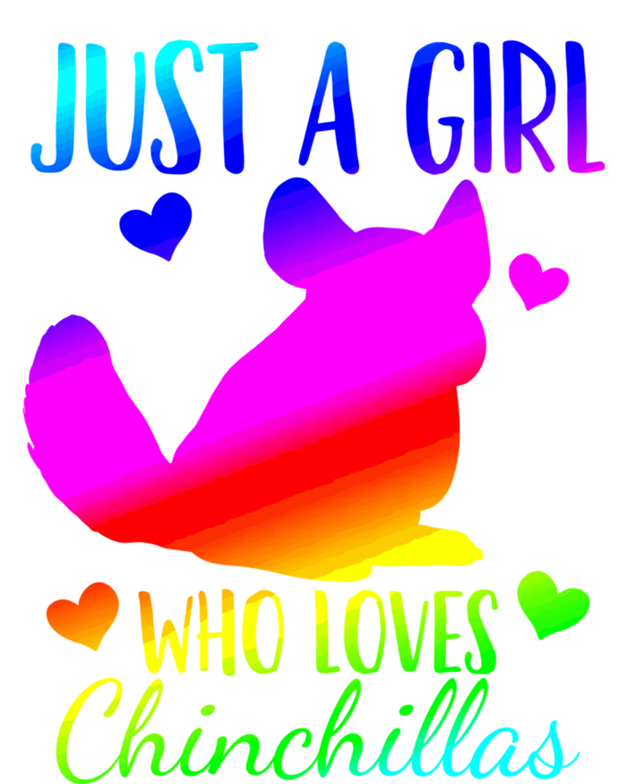 Chinchilla Just A Who Loves Chinchillas Gift Poster