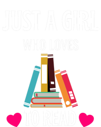 Just A Who Loves To Read Gift Cute Book Worm Gift Women's T-Shirt