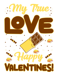 My True Love Happy Valentines Day Funny Chocolate Bar Lover Gift Women's V-Neck T-Shirt