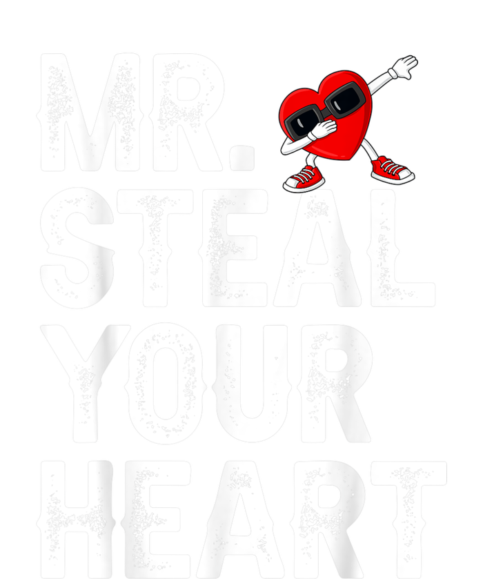 Mr. Steal Your Heart Valentines Day Dabbing Heart Valentines Tie-Dye Long Sleeve Shirt