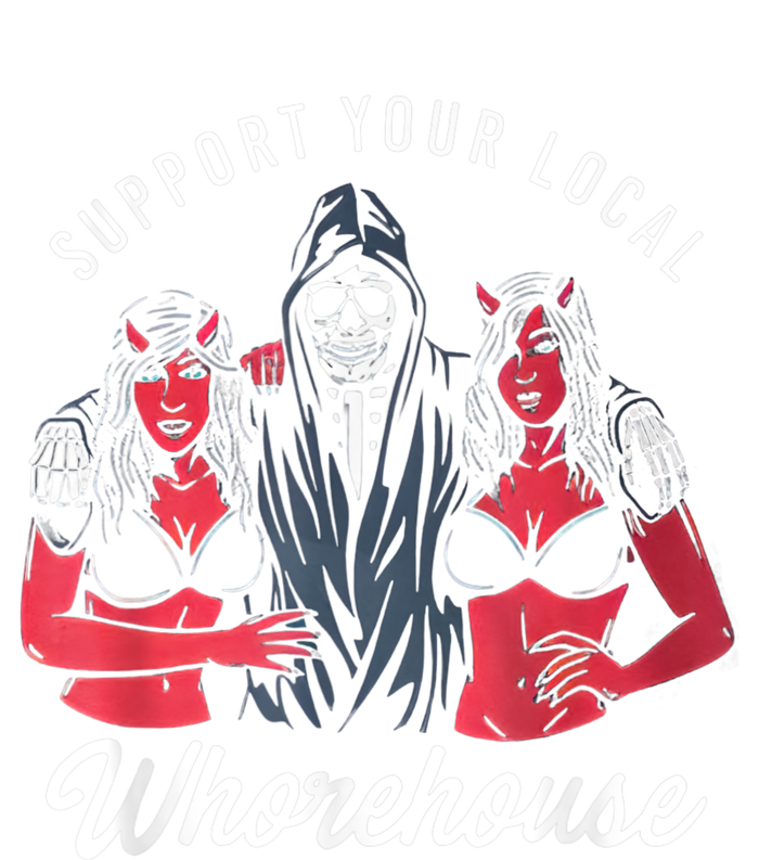 Support Your Local Whorehouse Funny Cooling Performance Crew T-Shirt