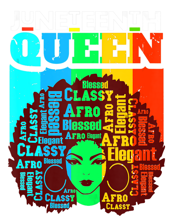 Juneteenth Black Queen Afro Melanin Girl Magic Women Girl T-Shirt