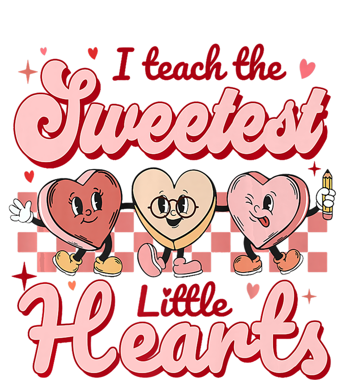 I Teach The Sweetest Hearts Retro Teacher Valentines Day T-Shirt