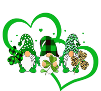 Cute Heart Leopard Gnomes Irish Shamrock St Patrick's Day T-Shirt