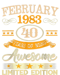 Vintage February 1983 40 Years Old Boy 40th Birthday Premium T-Shirt