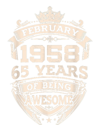 February 1958 65 Years Of Being Awesome 65th Birthday T-Shirt