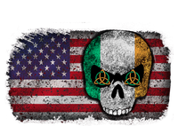 Irish Flag Skull Irish American Flag Premium Premium Hoodie