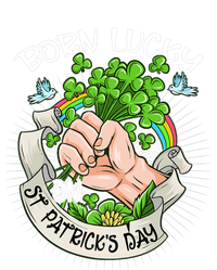 Born Lucky On St Patricks Day Funny Irish Shamrock Clovers Premium Kids Sweatshirt