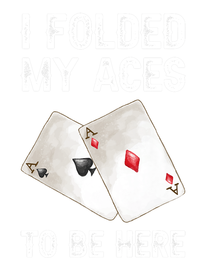 Poker I Folded My Aces To Be Here Texas Hold'em Cards Game Premium Mousepad