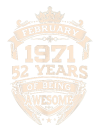 February 1971 52 Years Of Being Awesome 52th Birthday Premium Hoodie