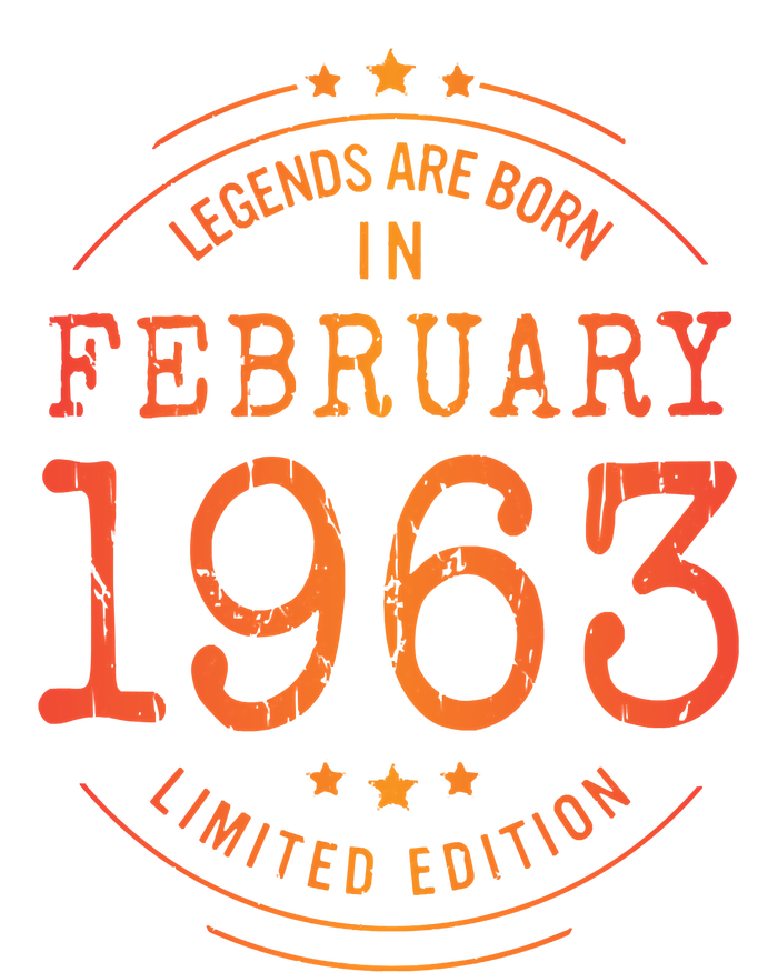 Birthday February 1963 Year Limited Edition Used Legends Sweatshirt