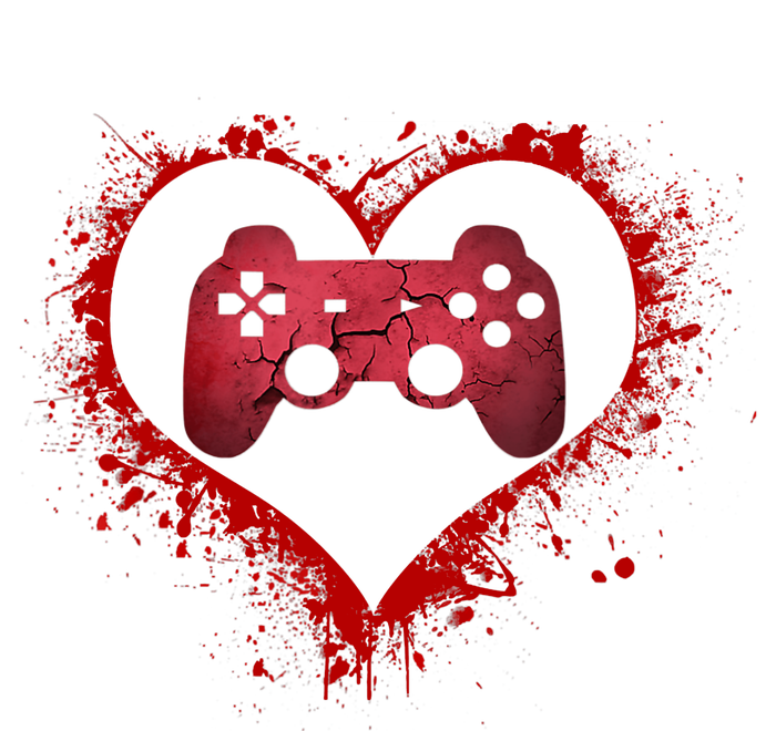 Gamer Heart Valentines Day Video Games Boy Kids T-Shirt