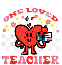 Valentines Day One Loved Teacher Retro Groovy Heart T-Shirt