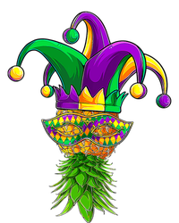 Upside Down Pineapple Mask Mardi Gras Women's T-Shirt