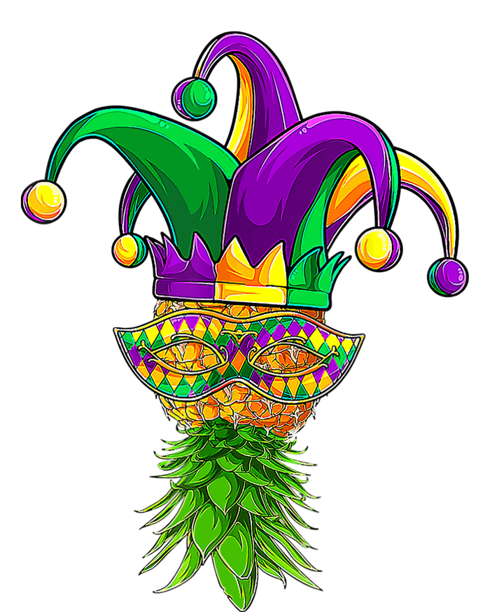 Upside Down Pineapple Mask Mardi Gras Women's T-Shirt