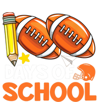 100 Days Of School Football 100th Day Of School Striped Beanie with Solid Band