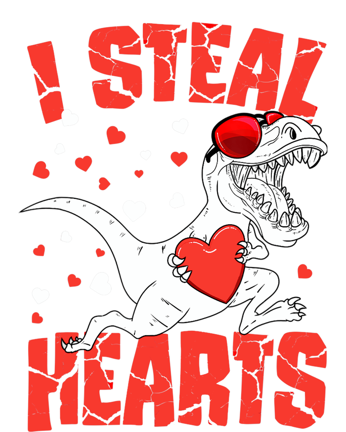 Valentines Day I Steal Hearts TRex Knit Cap Winter Beanie