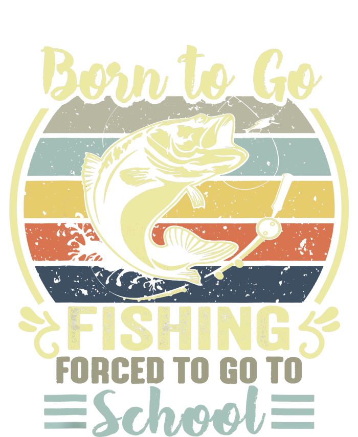 Funny Born To Go Fishing Bass Fish Fisherman Coaster