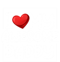 I Love My Awesome Daddy Heart Valentines Day Matching Couple Gift Valucap Bio-Washed Visor