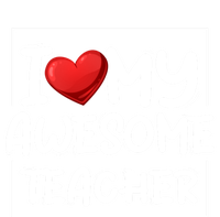 I Love My Awesome Teacher Valentines Day Matching Couple Gift T-Shirt