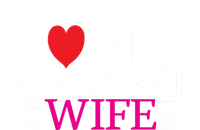 I Love My Awesome Wife Valentines Day Husband Wife Funny Gift Meaningful Gift T-Shirt