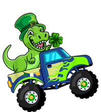 St Patricks Day Cute Dinosaur Monster Truck Gift Kid.s Boys PosiCharge RacerMesh Polo