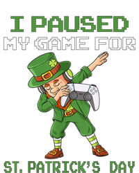 I Paused My Game For St Patricks Day Dabbing Leprechaun Boys Womens Cotton Relaxed Long Sleeve T-Shirt