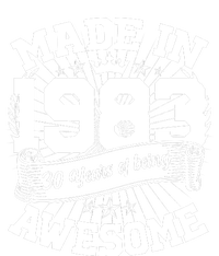 Vintage Crown Made In 1983 40 Years Of Being Awesome Tie-Dye T-Shirt