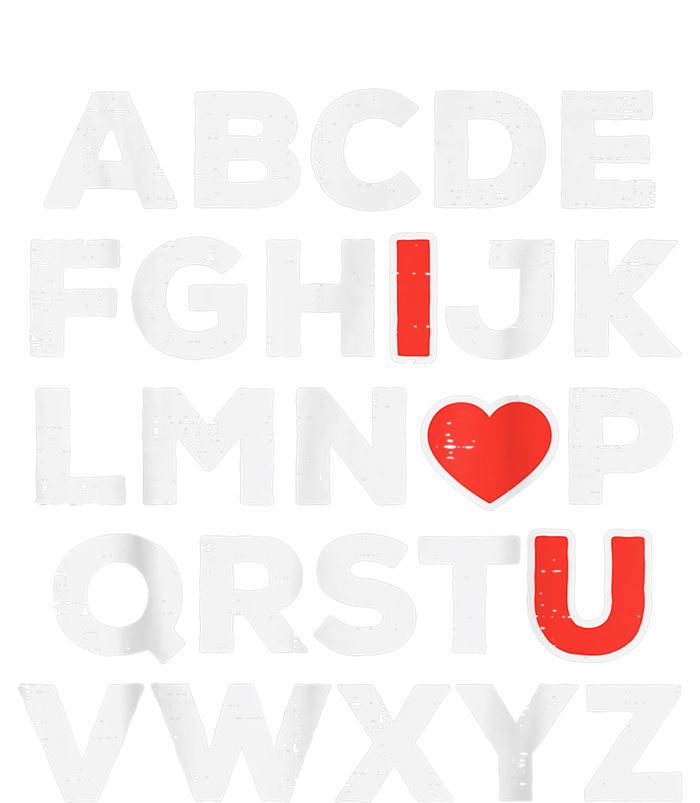 Valentines Day Alphabet ABC I Love You Teacher T-Shirt