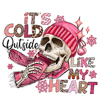 Skeleton It's Cold Outside Like My Heart Valentine's Day T-Shirt