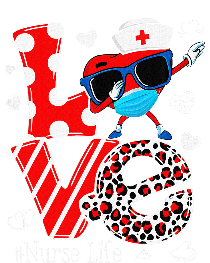 Love Dabbing Heart Nursing Nurse Life Valentines Button