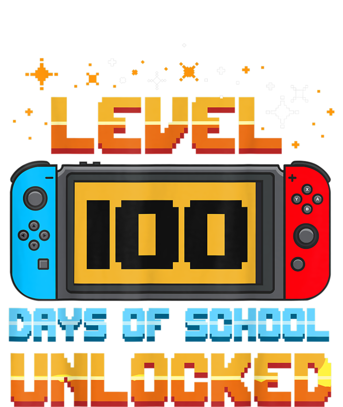 Level 100 Days Of School Unlocked Gamer Funny 100th Day. T-Shirt