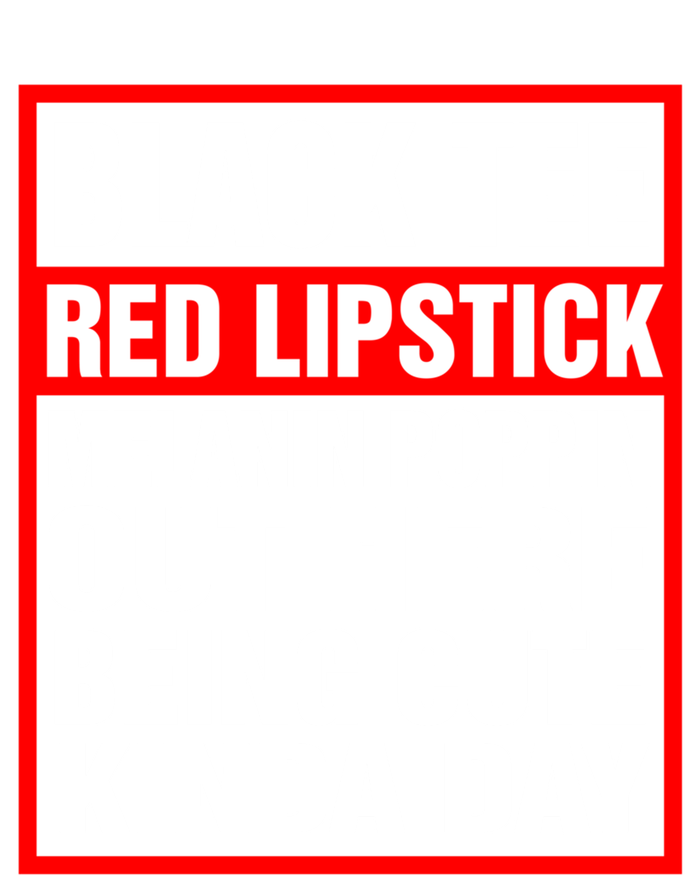 Black Tee Red Lipstick Melanin Poppin Out Here Being Cute Great Gift Tall T-Shirt