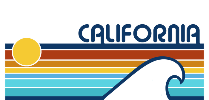 California Retro Sunset Beach T-Shirt