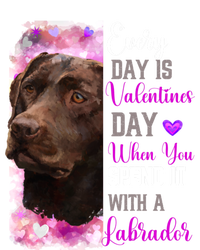 Chocolate Labrador Mom Funny Valentines Day Dog Lovers Brown Gift T-Shirt