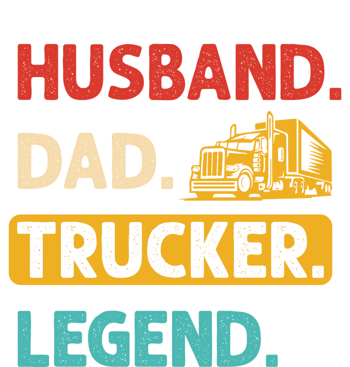 Husband Dad Trucker Legend Funny Trucker Kids T-Shirt