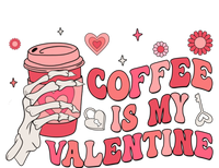 Happy Valentines Day Coffee Is My Valentines Groovy Skull Funny Gift Tall Hoodie