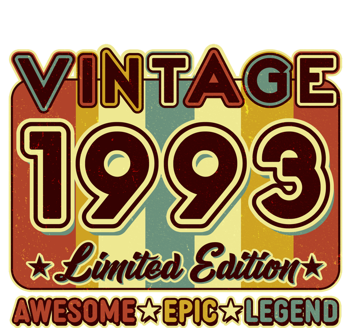 Vintage 1993 30th Birthday Limited Edition Awesome Epic Legend Cooling Performance Long Sleeve Crew