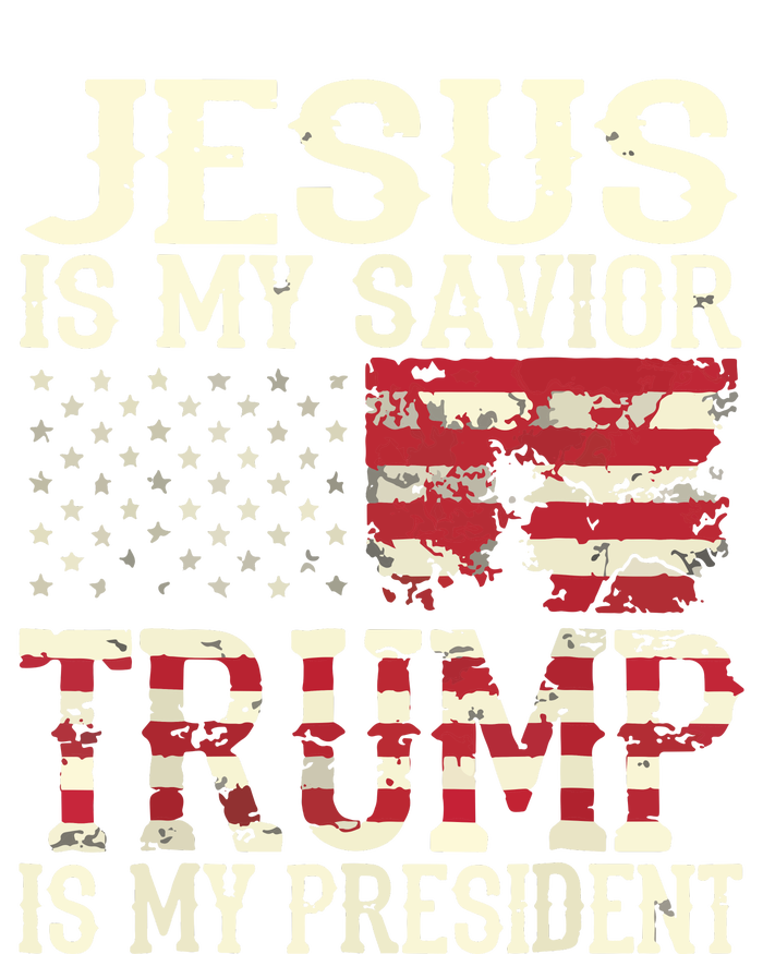 Funny American Jesus Is My Savior Trump Is My President Gift Womens Cotton Relaxed Long Sleeve T-Shirt