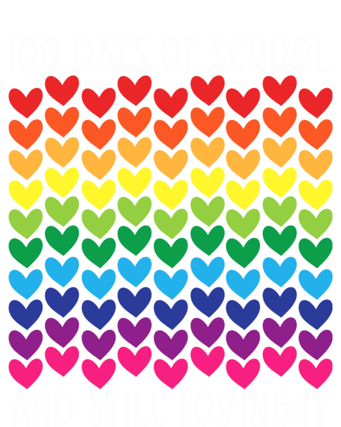 100 Days Of School And Still Loving It Heart Happy 100th Day Gift Premium T-Shirt