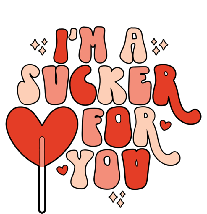 I'm A Sucker For You Lollipop Valentine's Day Heart Candy Meaningful Gift Women's Racerback Tank