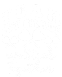 Team 1st Grade We Stick Together First Teacher Heart Sucker Great Gift Pom Pom 12in Knit Beanie