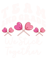 Team 2nd Grade We Stick Together Second Teacher Heart Sucker Gift Toddler Sweatshirt