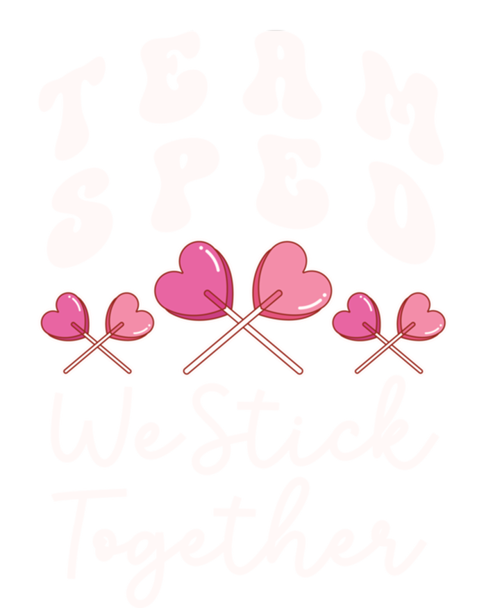 Team Sped We Stick Together Special Ed Teacher Heart Sucker Gift Women's T-Shirt