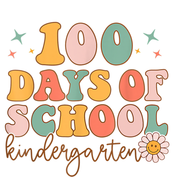 Happy 100 Days Of School Kindergarten Smarter Groovy Retro Gift Ladies Essential Tank