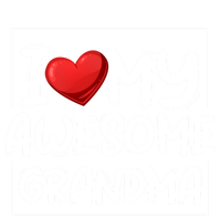 I Love My Awesome Grandma Valentines Day Matching Couple I Gift T-Shirt