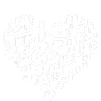 Heart Shape Musical Notes Music Lovers Gifts Valentines Day T-Shirt