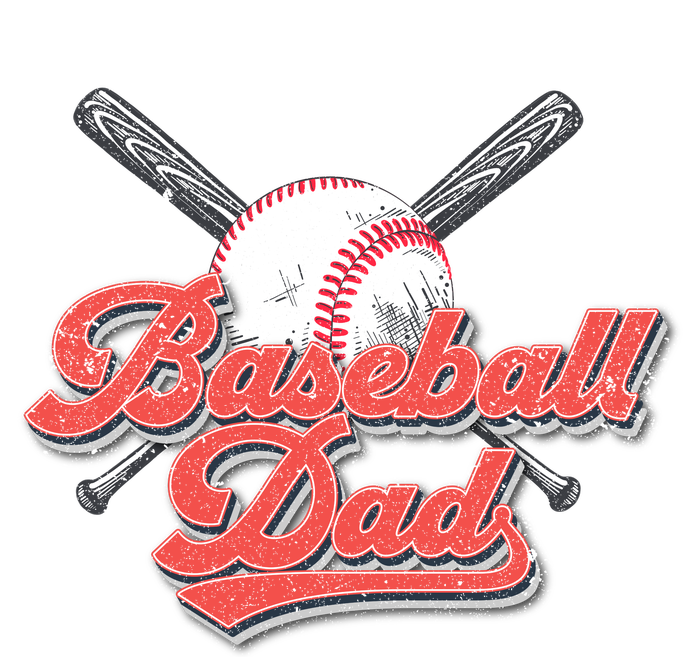 Baseball Dad Vintage Baseball For Dad Ladies Long Sleeve Shirt