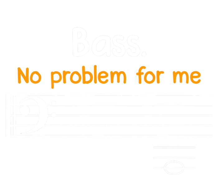 Bass clef bass is not a problem for me music notes Performance Fleece Hoodie